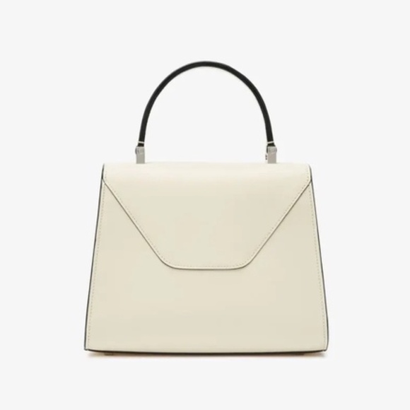 Retail $5800 Valextra Iside Top Handle Mini Bag in Pergamena white - Picture 2 of 9